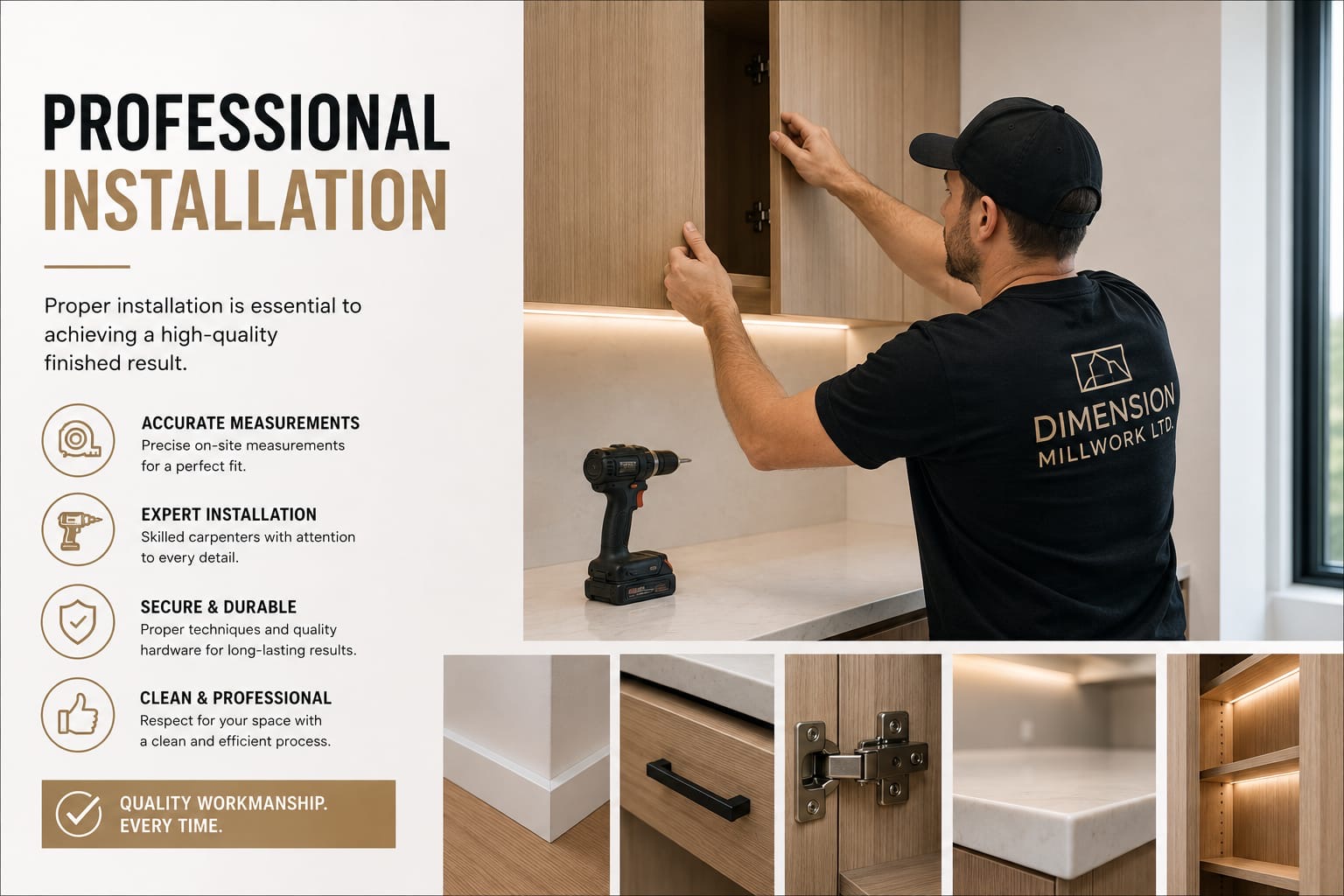 Professional Installation — Dimension Millwork