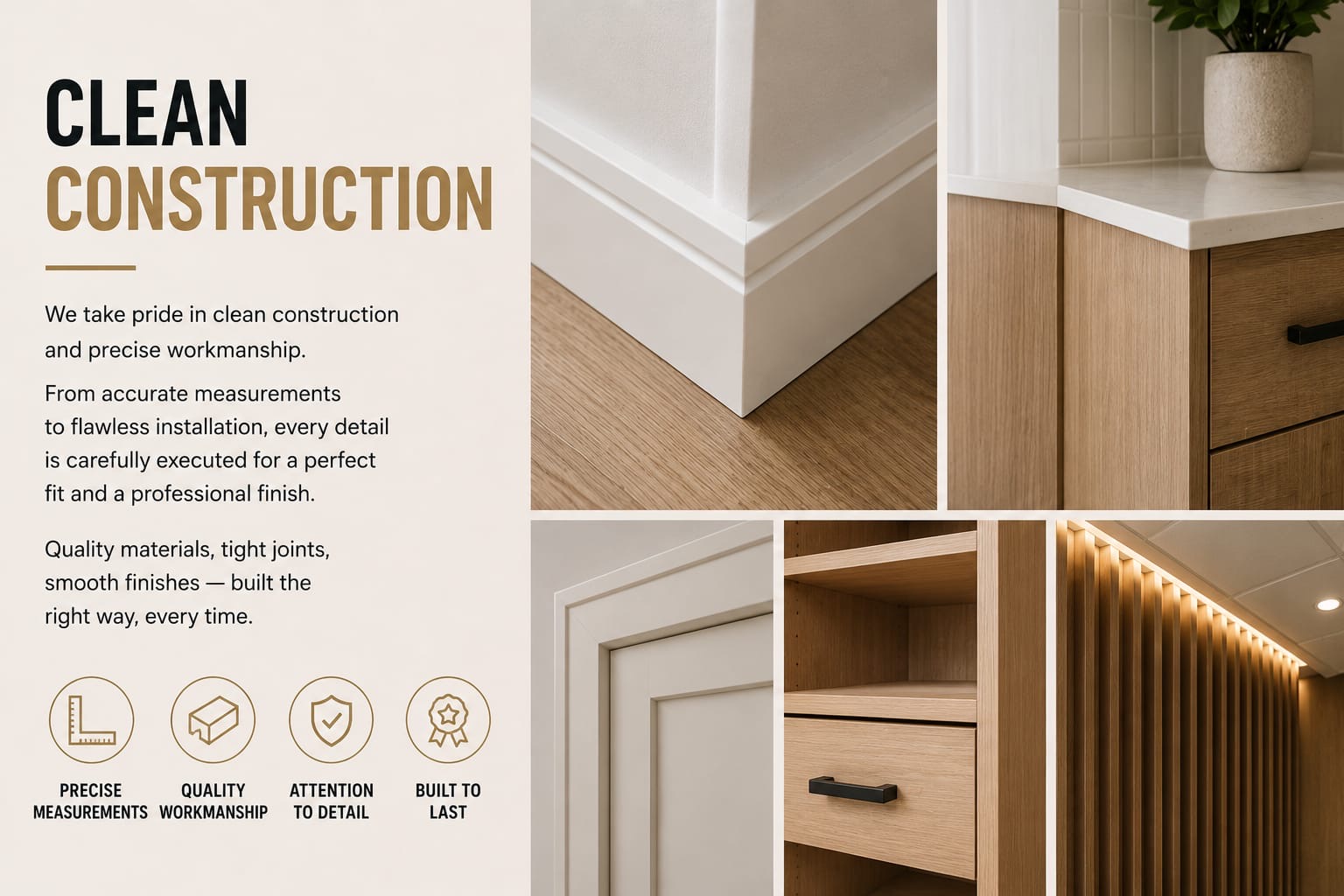 Clean Construction — Dimension Millwork